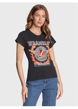 Wrangler T-Shirt Shrunken Band W7FDDRXV6 112323701 Czarny Regular Fit ze sklepu MODIVO w kategorii Bluzki damskie - zdjęcie 182610344