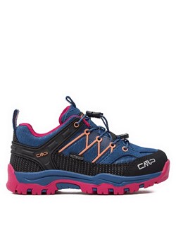 CMP Trekkingi Kids Rigel Low Trekking Wp 3Q54554 Niebieski ze sklepu MODIVO w kategorii Buty trekkingowe dziecięce - zdjęcie 182610350