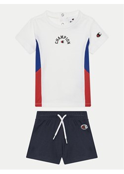 Champion Komplet t-shirt i spodenki 307012 Biały Regular Fit ze sklepu MODIVO w kategorii Odzież dla niemowląt - zdjęcie 182610560