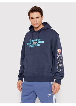adidas Bluza Forever Sport HC2122 Granatowy Regular Fit ze sklepu MODIVO w kategorii Bluzy męskie - zdjęcie 182610574