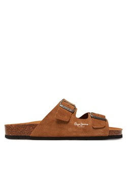 Pepe Jeans Klapki PMS90112 Beżowy ze sklepu MODIVO w kategorii Klapki męskie - zdjęcie 182610623