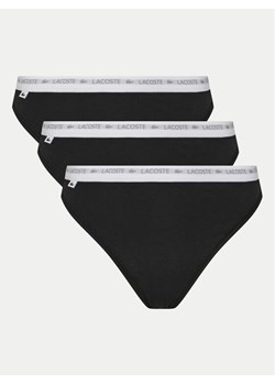 Lacoste Komplet 3 par stringów 8F1341 Czarny ze sklepu MODIVO w kategorii Majtki damskie - zdjęcie 182610633