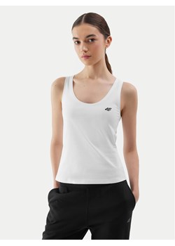 4F Top 4FWSS24TSLEF041 Biały Slim Fit ze sklepu MODIVO w kategorii Bluzki damskie - zdjęcie 182610800