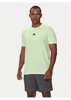 adidas Koszulka techniczna Designed for Training IS3813 Zielony Slim Fit ze sklepu MODIVO w kategorii T-shirty męskie - zdjęcie 182610834