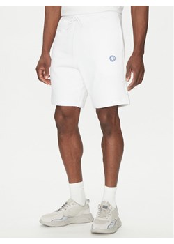 HUGO Szorty sportowe Nylsho 50534288 Biały Regular Fit ze sklepu MODIVO w kategorii Spodenki męskie - zdjęcie 182610870