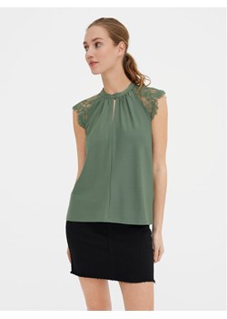 Vero Moda Bluzka Milla 10226072 Zielony Regular Fit ze sklepu MODIVO w kategorii Bluzki damskie - zdjęcie 182610970