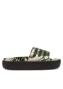 adidas Klapki adilette Platform JI4754 Zielony ze sklepu MODIVO w kategorii Klapki damskie - zdjęcie 182611012