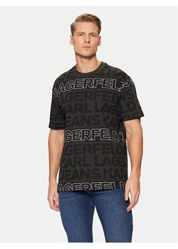 KARL LAGERFELD T-Shirt A1M17114 Czarny Regular Fit ze sklepu MODIVO w kategorii T-shirty męskie - zdjęcie 182611022