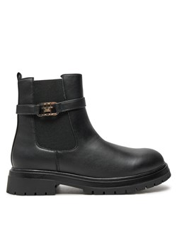 Tommy Hilfiger Botki Chelsea Boot T3A5-33572-1351 S Czarny ze sklepu MODIVO w kategorii Buty zimowe dziecięce - zdjęcie 182611144