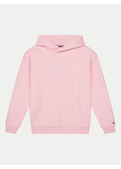Tommy Hilfiger Bluza KS0KS00595 Różowy Regular Fit ze sklepu MODIVO w kategorii Bluzy dziewczęce - zdjęcie 182611253