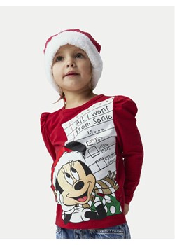 NAME IT Bluzka Minnie 13234183 Czerwony Regular Fit ze sklepu MODIVO w kategorii Bluzki dziewczęce - zdjęcie 182611290