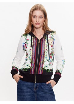 Versace Jeans Couture Bluza 74HAI3A6 Biały Regular Fit ze sklepu MODIVO w kategorii Bluzy damskie - zdjęcie 182611341