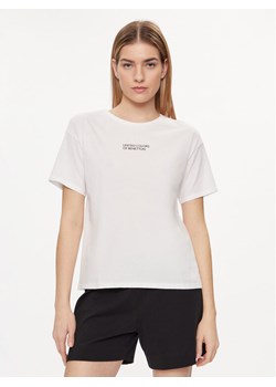 United Colors Of Benetton Koszulka piżamowa 30963M04R Biały Regular Fit ze sklepu MODIVO w kategorii Piżamy damskie - zdjęcie 182611344