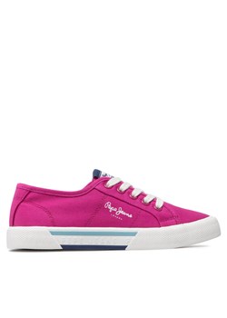 Pepe Jeans Tenisówki Brady Girl Basic PGS30543 Różowy ze sklepu MODIVO w kategorii Trampki dziecięce - zdjęcie 182611373