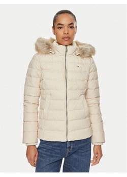 Tommy Jeans Kurtka puchowa Basic DW0DW18312 Beżowy Slim Fit ze sklepu MODIVO w kategorii Kurtki damskie - zdjęcie 182611474