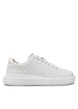 Calvin Klein Sneakersy Cupsole Lace Up Saff Mono HW0HW02103 Biały ze sklepu MODIVO w kategorii Buty sportowe damskie - zdjęcie 182611624