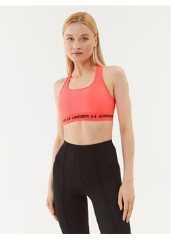 Under Armour Biustonosz sportowy Ua Crossback Mid Bra 1361034 Czerwony Compression Fit ze sklepu MODIVO w kategorii Biustonosze - zdjęcie 182611703