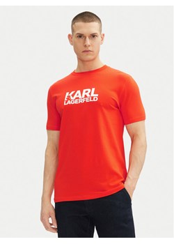 KARL LAGERFELD T-Shirt 755087 552235 Czerwony Regular Fit ze sklepu MODIVO w kategorii T-shirty męskie - zdjęcie 182611721