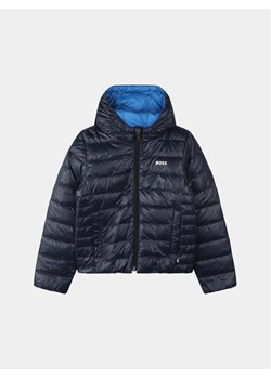 Boss Kurtka puchowa J26516 S Granatowy Regular Fit ze sklepu MODIVO w kategorii Kurtki chłopięce - zdjęcie 182611724