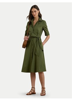 LAUREN RALPH LAUREN Sukienka koszulowa 200748950014 Zielony Regular Fit ze sklepu MODIVO w kategorii Bluzy damskie - zdjęcie 182611750