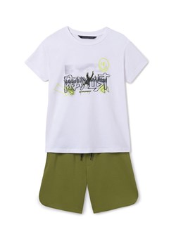Mayoral Komplet t-shirt i spodenki 6683 Zielony Regular Fit ze sklepu MODIVO w kategorii Komplety chłopięce - zdjęcie 182611822