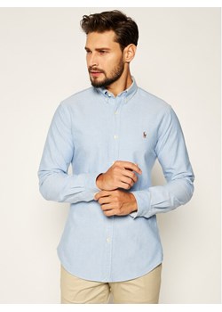 Polo Ralph Lauren Koszula Classics 710767444001 Niebieski Slim Fit - id: 0000207361973 - marki Polo Ralph Lauren - 182611931 Polo Ralph Lauren Koszula Classics 710767444001 Niebieski Slim Fit ze sklepu MODIVO w kategorii Koszule męskie - zdjęcie 182611931