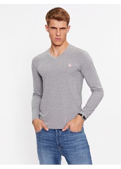 Guess Longsleeve M2YI08 J1314 Szary Slim Fit ze sklepu MODIVO w kategorii T-shirty męskie - zdjęcie 182611942
