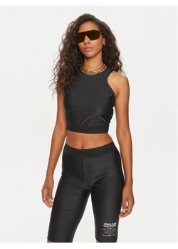 Versace Jeans Couture Top 76HAM227 Czarny Skinny Fit ze sklepu MODIVO w kategorii Bluzki damskie - zdjęcie 182611970