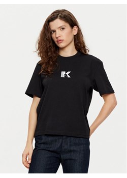 Karl Lagerfeld Jeans T-Shirt A1W17031 Czarny Regular Fit ze sklepu MODIVO w kategorii Bluzki damskie - zdjęcie 182612052