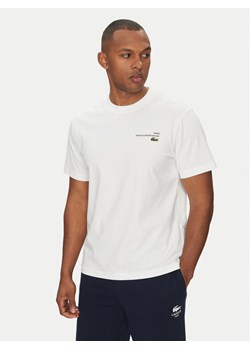 Lacoste T-Shirt TH9880 Biały Regular Fit ze sklepu MODIVO w kategorii T-shirty męskie - zdjęcie 182612102