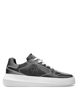 Calvin Klein Jeans Sneakersy Chunky Cupsole Low Lace Mg Dc YW0YW01429 Srebrny ze sklepu MODIVO w kategorii Buty sportowe damskie - zdjęcie 182612112