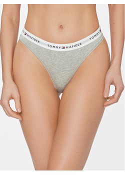 Tommy Hilfiger Stringi UW0UW03835 Szary ze sklepu MODIVO w kategorii Majtki damskie - zdjęcie 182612224
