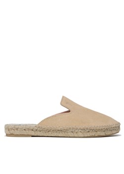 Manebi Espadryle Suede Mules M 1.1 M0 Beżowy ze sklepu MODIVO w kategorii Espadryle damskie - zdjęcie 182612391
