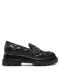 AGL Loafersy Celeste Matelasse D756033PGKA0761013 Czarny ze sklepu MODIVO w kategorii Lordsy damskie - zdjęcie 182612411