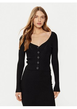 Guess Kardigan W5RR08 Z2V62 Czarny Regular Fit ze sklepu MODIVO w kategorii Swetry damskie - zdjęcie 182612530