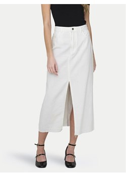 JDY Spódnica jeansowa Bella 15323972 Biały Regular Fit ze sklepu MODIVO w kategorii Spódnice - zdjęcie 182612533