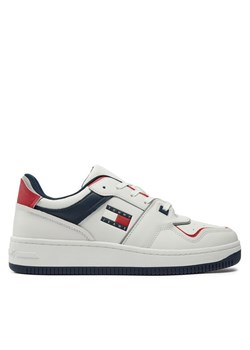 Tommy Hilfiger Sneakersy Retro Basket EM0EM01463 Biały ze sklepu MODIVO w kategorii Buty sportowe męskie - zdjęcie 182612624