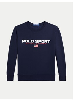 Polo Ralph Lauren Bluza 323962110001 Granatowy Relaxed Fit ze sklepu MODIVO w kategorii Bluzy chłopięce - zdjęcie 182612764