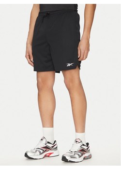 Reebok Szorty sportowe 100214877 Czarny Regular Fit ze sklepu MODIVO w kategorii Spodenki męskie - zdjęcie 182613012