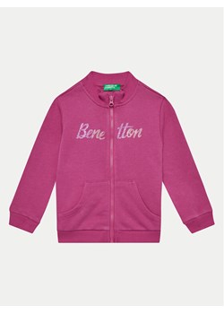 United Colors Of Benetton Bluza 3J70G5037 Różowy Regular Fit ze sklepu MODIVO w kategorii Bluzy dziewczęce - zdjęcie 182613023