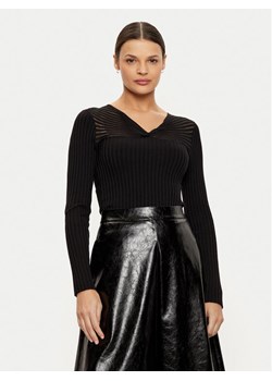 Morgan Sweter 242-MGANZA Czarny Slim Fit ze sklepu MODIVO w kategorii Swetry damskie - zdjęcie 182613034