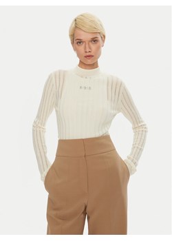 Boss Golf Fatirami 50523736 Écru Slim Fit ze sklepu MODIVO w kategorii Swetry damskie - zdjęcie 182613210