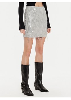 ONLY Spódnica mini Spacy 15305742 Srebrny Slim Fit ze sklepu MODIVO w kategorii Spódnice - zdjęcie 182613271