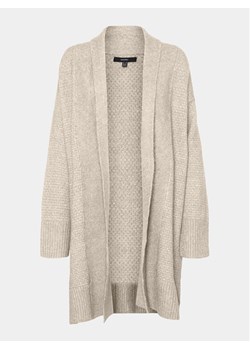 Vero Moda Curve Kardigan 10297283 Beżowy Regular Fit ze sklepu MODIVO w kategorii Swetry damskie - zdjęcie 182613294