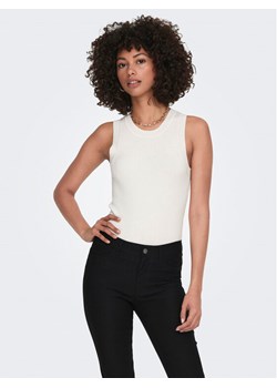 JDY Top Aya 15287501 Biały Slim Fit ze sklepu MODIVO w kategorii Bluzki damskie - zdjęcie 182613344