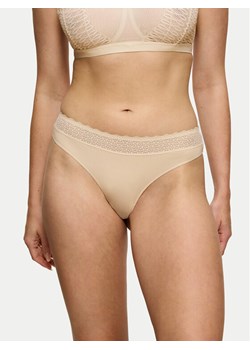 Triumph Stringi Feel Of Modal 10219764 Beżowy ze sklepu MODIVO w kategorii Majtki damskie - zdjęcie 182613480