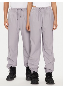 Rains Spodnie przeciwdeszczowe Rain Pants Regular W3 18560 Szary Regular Fit ze sklepu MODIVO w kategorii Spodnie damskie - zdjęcie 182613543
