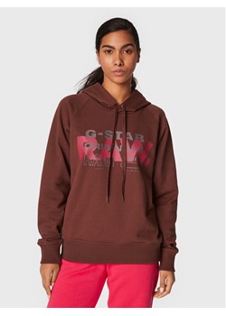 G-Star Raw Bluza Raglan D22117-A613-D312 Brązowy Regular Fit ze sklepu MODIVO w kategorii Bluzy damskie - zdjęcie 182613680