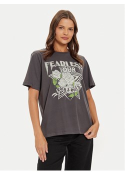 Vero Moda T-Shirt Boda Caty 10315697 Szary Boxy Fit ze sklepu MODIVO w kategorii Bluzki damskie - zdjęcie 182613721