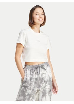 adidas T-Shirt ALL SZN 3-Stripes IW1133 Biały Slim Fit ze sklepu MODIVO w kategorii Bluzki damskie - zdjęcie 182613750